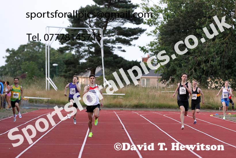400 metres, 2021 North East Grand Prix 5, Monkton, Wednesday, July 21st. Photo: David T. Hewitson/Sports for All Pics